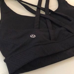 Lululemon Black Strappy Sports Bra